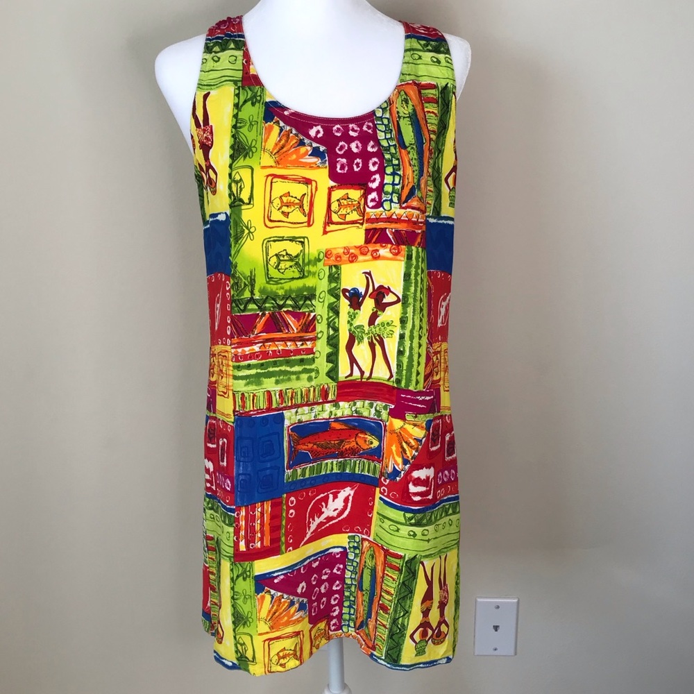 Colorful Shift Mini Dress